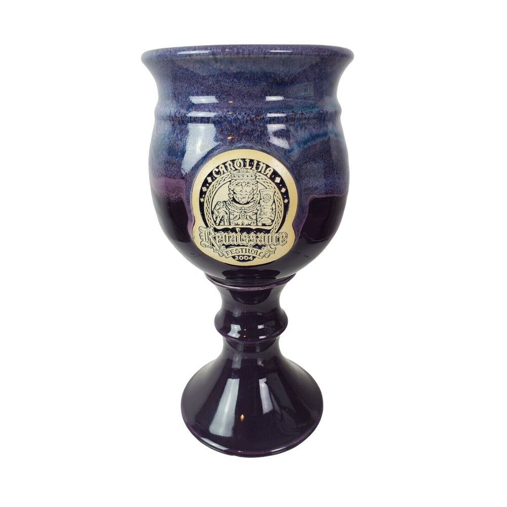 Carolina‎ Renaissance Festival Pottery Chalice Beer Stein Mug 2004